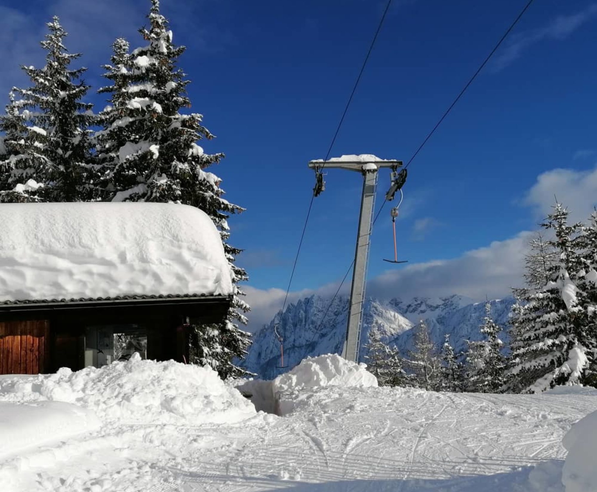 compedal-skilift Bergstation